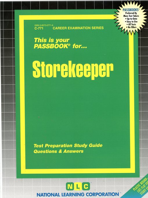 Title details for Storekeeper by Michael Rudman - Available
